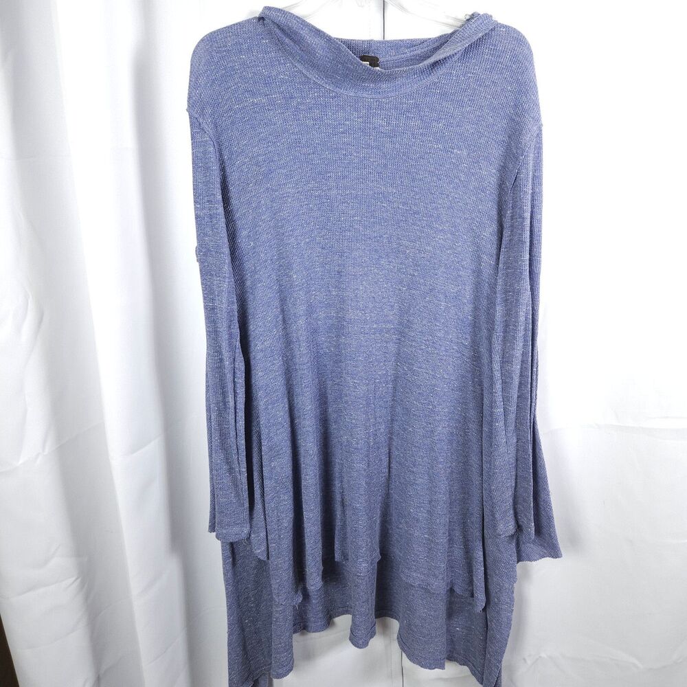 We the Free Women's Large Purple Blue Cowl Neck Sweater Oversized‎